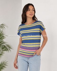Tricou dama KNOX, din Viscoza, T.2964 ALBASTRU