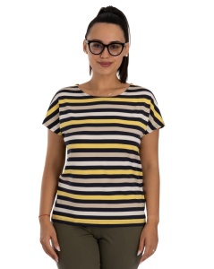 Tricou dama KNOX, din Viscoza, T.2964 Galben-Bleumarin