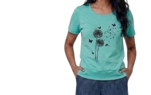 Tricou Dama TOROBISI TRICOTEX, cu Imprimeu, 1036 MENTA