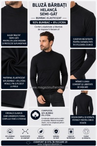 B.4005 NEGRU, Bluza / Roling Barbati Knox - Img 2