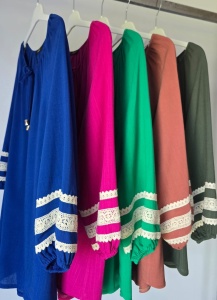 Bluza dama ANESIA din Viscoza, Tip IE cu Maneca 3/4, ANDREEA Rosu - Img 2
