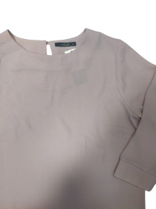 Bluza dama ANESIA, UNI cu Maneca 3/4, FLORINA Roz Pal - Img 2
