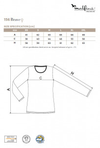 Bluza Dama Malfini BRAVE 156 Formula Red - Img 2