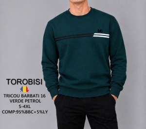 Flanela Barbati TOROBISI TRICOTEX, Model 16 Verde Petrol
