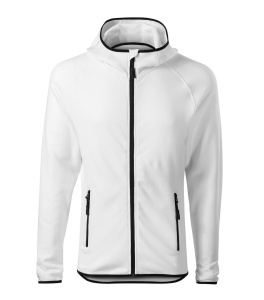 Hanorac Barbati Malfini, Micro-Fleece, Cu Gluga, DIRECT 417 Alb - Img 7
