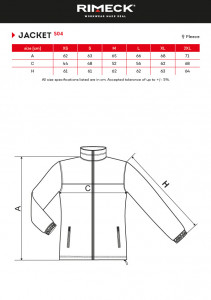 Jacheta Dama Polar Malfini JACKET 504 Albastru Regal - Img 4