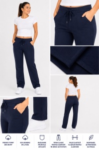 P.2221 BLEUMARIN, Pantaloni trening Dama Knox, Tipar Clasic - Img 2