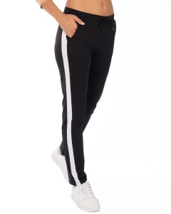 P.2269 Negru & Alb, Pantaloni Trening Dama KNOX, Tipar Conic