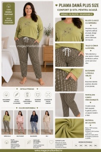 Pij.2250 KAKI, Pijama Dama Knox, EXTRA LARGE - Img 2