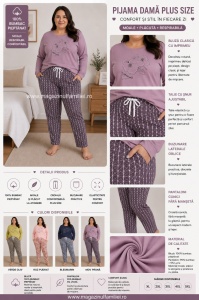 Pij.2250 LILLA, Pijama Dama Knox, EXTRA LARGE - Img 2