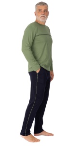 Pij.4136 Kaki, Pijama Bărbați Knox - Img 1