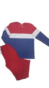 Pijama Barbati Soft&Seven by SOFIAMAN, Maneca Lunga, S31-097 Bordo - Img 3
