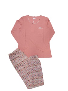Pijama Dama Soft&Seven By Sofiaman, din Tencel, AGATHA S21-074 Frez - Img 3