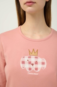 Pijama dama VAMP, Compleu din Interlook , ML 23310 ROZ - Img 4