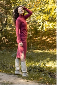 Pulover dama Hermina, Maleta Guler Roll ML132 SIENA - Img 5
