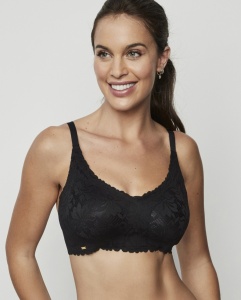 Sutien SELMARK, Dantelat cu Cupa Buretata, Fara Sarma 10910 Negru