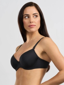 SUTIEN SPIMAN, Balconette, cu Armătură, Bretele detașabile 348 NEGRU