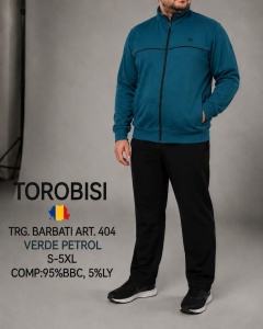 Trening Barbati TOROBISI TRICOTEX, Tipar Clasic, 404 PETROL