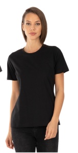 Tricou Dama KNOX, CLASIC, la Baza Gatului T.2512 NEGRU