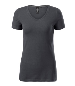 Tricou Dama Malfini ACTION V-Neck 701 Gri Antracit - Img 3