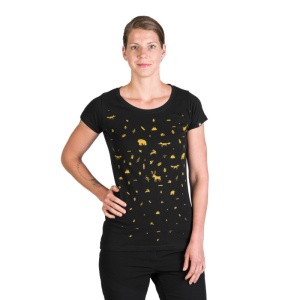 Tricou Dama NORTHFINDER, din Bumbac Organic, JUDIT TR-4955OR NEGRU