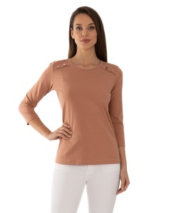 B.2343 Cappucino, Bluza dama Knox, Maneca 3/4