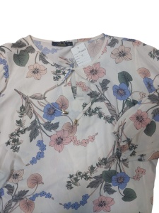 Bluza dama Anesia din Vascoza, tip IE, CRISTINA Bej Floral - Img 3