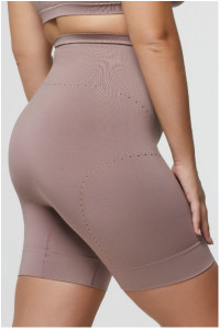 Chiloti modelatori tip pantalon scurt din microfibra, GUIANA Comfort Size, Pompea, Malva - Img 3