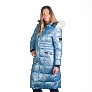 Geaca Dama Northfinder de oras, Moderna Lunga si Izoata, STARLA BU-6273SP LIGHT BLUE