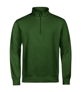 Hanorac Unisex MALFINI, Guler Inalt cu Fermoar, SUMMIT 429 VERDE Sticla