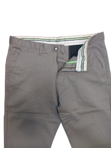 Pantaloni Barbati ARES, Bumbac Elasticizat, Reguar Fit, Smart Casual GT900-6 Gri Nisip - Img 3