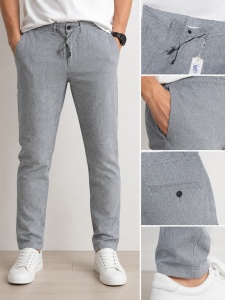 Pantaloni Barbati Casual Zen&Zen, Bumbac cu IN, Lungi 52940 KAKI iNCHIS