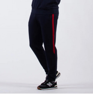 Pantaloni Trening Barbati ANDU, Slim Fit 62068 Bleumarin & Rosu - Img 2