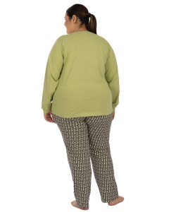 Pij.2250 KAKI, Pijama Dama Knox, EXTRA LARGE - Img 3