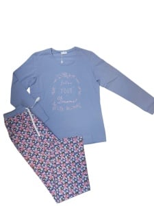 Pijama Dama Soft&Seven By Sofiaman, S21-134 BLEU - Img 3