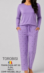 Pijama Dama TOROBISI TRICOTEX, Clasic, ML 82 Mov3