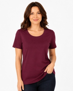 T.2501 PRUNA, Tricou Dama KNOX, Clasic