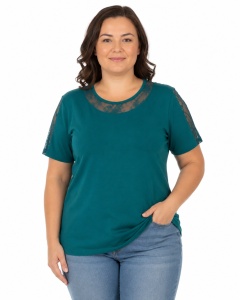 T.2699 Petrol, Tricou Dama KNOX, Extra - Large