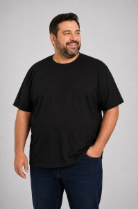 T.4501 NEGRU, Tricou Barbati KNOX, EXTRA-LARGE