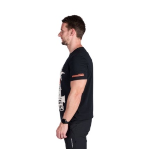 Tricou Barbati Northfinder, din Bumbac Organic, JANNICK TR-5014SP NEGRU - Img 3