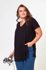 Tricou dama Batal ADROM, V-Line 1698-23 Bleumarin - Img 2