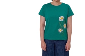 Tricou Dama TOROBISI TRICOTEX, Over-SIDE cu Imprimeu, 1039 SMARALD