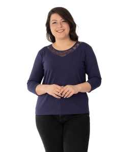 B.2342 BLEUMARIN, Bluza Dama KNOX, Maneca 3/4 Marimi EXTRA LARGE
