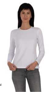B.2401 Alb, Bluza dama Knox maneca lunga - Img 3