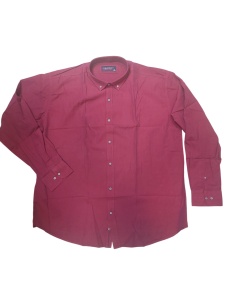 Camasa Barbati Dust Cardin, Maneca Lunga, din Bumbac, Regular Fit, LINII SUBTIRI, Visiniu - Img 3
