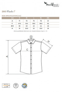 Camasa Barbati Malfini Slim-Fit FLASH 260 Alb - Img 2