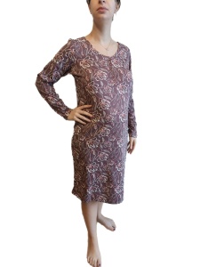 Camasa Noapte Dama Soft&Seven By Sofiaman, din Bumbac MEREDITH S22-149 Maro