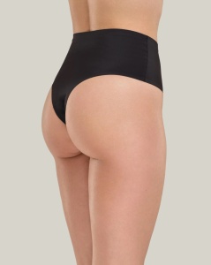 Chiloti Modelatori SPIMAN, Brazilian, din Microfibra Subtire, Talie Medie 3156 NEGRU - Img 3