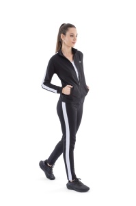 Com.2048 Negru, Trening Dama KNOX, Slim Fit, Insertie laterala - Img 1
