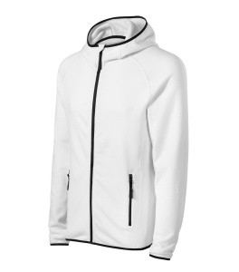 Hanorac Barbati Malfini, Micro-Fleece, Cu Gluga, DIRECT 417 Alb - Img 1